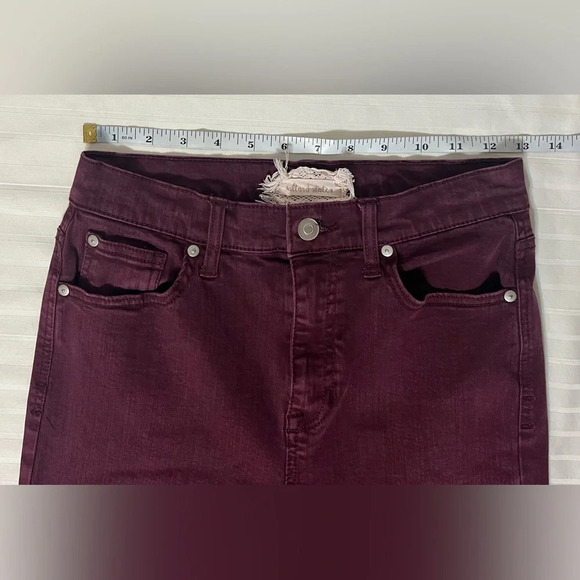 Altar’d State wine colored high rise jeggings skinny jeans. Size 27/5 A2 - Picture 7 of 10